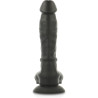 COCK MILLER - HARNAIS + SILICONE DENSITÉ ARTICULABLE COCKSIL NOIR 19,5 CM