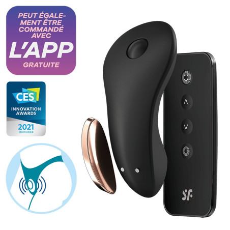 Stimulateur clitoridien connecté USB avec télécommande Little Secret Satisfyer - CC597253