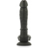 COCK MILLER - HARNAIS + SILICONE DENSITÉ ARTICULABLE COCKSIL NOIR 18 CM