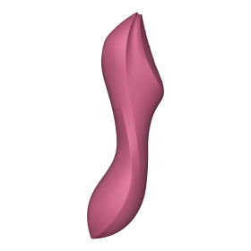 2 en 1 Stimulateur de clitoris et vibromasseur Curvy Trinity 3 rouge Satisfyer - CC597772