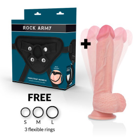 ROCKARMY - HARNAIS + HAWK ROTATEUR ET VIBRATEUR 22 CM