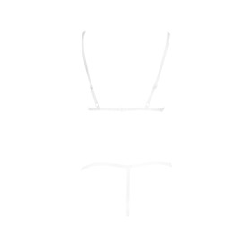 Soutien-gorge dentelle avec bretelles transparente et string - R2213796