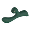 Vibromasseur double stimulation point G et clitoris par vibrations membrane vert USB - FAIRYGREEN