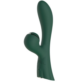 Vibromasseur double stimulation point G et clitoris par vibrations membrane vert USB - FAIRYGREEN