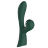 Vibromasseur double stimulation point G et clitoris par vibrations membrane vert USB - FAIRYGREEN