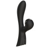 Vibromasseur double stimulation point G et clitoris par vibrations membrane noir USB - FAIRYBLACK