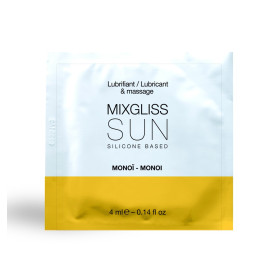 Dosette 2 En 1 Lubrifiant Et Huile De Massage Silicone Mixgliss Sun Monoï  4 ML - L6022412