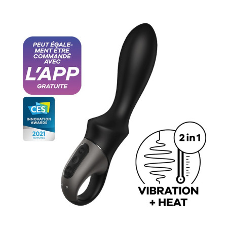 Vibromasseur noir USB