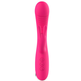 Vibromasseur triple stimulation très puissant rose USB - WS-NV062PNK