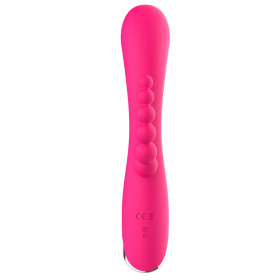 Vibromasseur triple stimulation très puissant rose USB - WS-NV062PNK