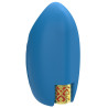 Masturbateur vibrant bleu en silicone