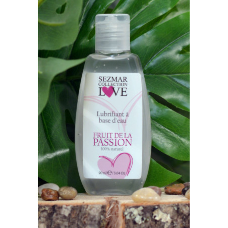 Lubrifiant à base d'eau 100% naturel Fruit de la passion 90ml - SEZ078