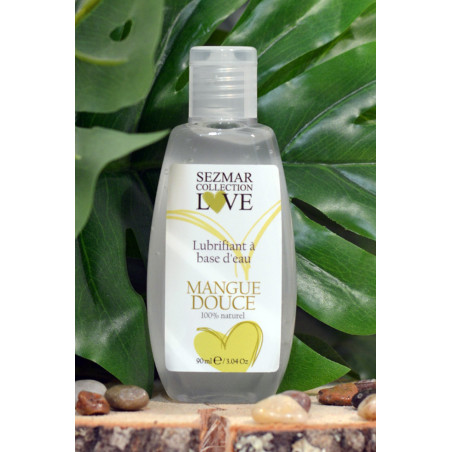 Lubrifiant à base d'eau 100% naturel Mangue Douce 90 ml - SEZ079