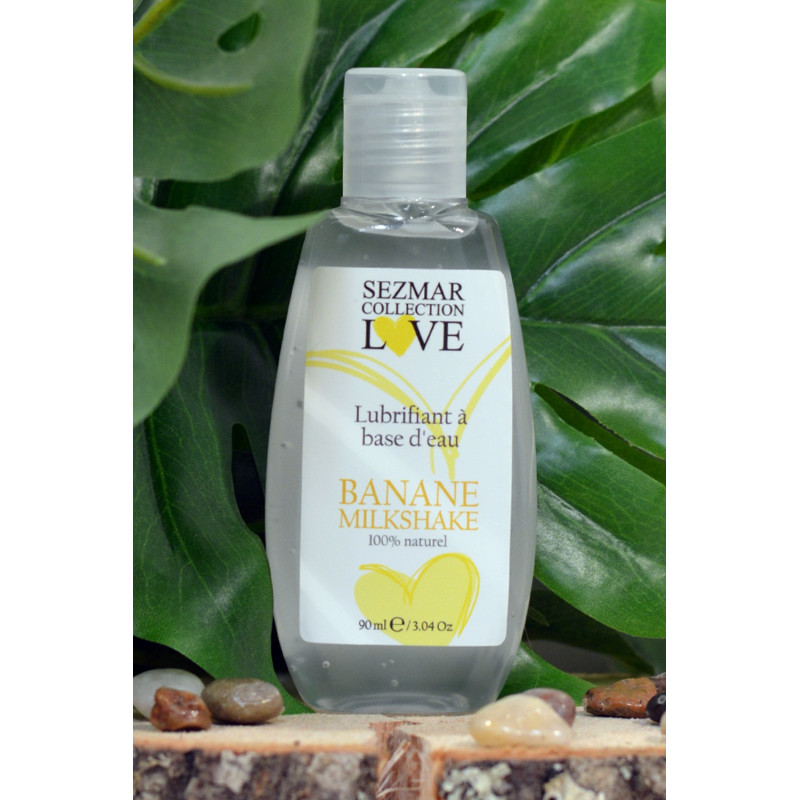 Lubrifiant à base d'eau 100% naturel Banane Milkshake 90 ml - SEZ083