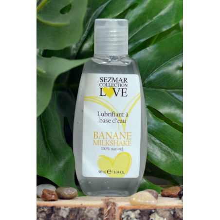 Lubrifiant à base d'eau 100% naturel Banane Milkshake 90 ml - SEZ083