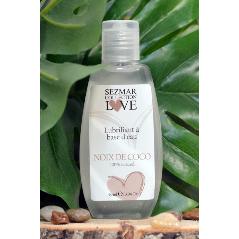 Lubrifiant à base d'eau 100% naturel Noix de Coco 90 ml - SEZ087