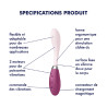 Vibromasseur G-spot flexible USB G-Spot Flex 3 Satisfyer - CC597806