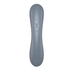 2 en 1 Stimulateur clitoridien air pulsé et vibromasseur point G Curvy Trinity 1 Gris Satisfyer - CC597819