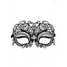 Masque vénitien Giulia rigide noir avec strass  - HMJ-035BK