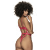 Body en vinyle rouge scintillant - MAL2742RED