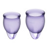 2 coupes menstruelles Satisfyer Light Violet FEEL CONFIDENT - CC597821