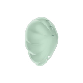 Stimulateur clitoridien par onde de pression sans contact et par vibration USB vert menthe