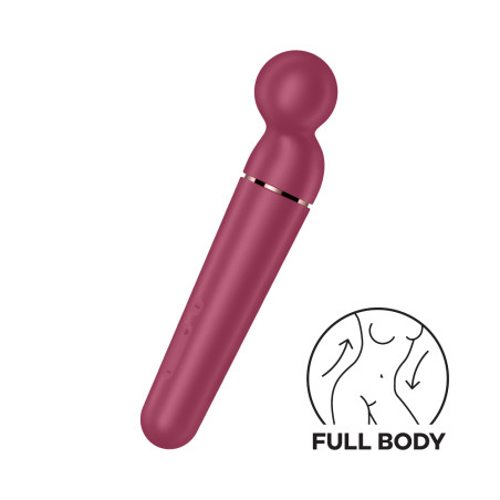 Vibromasseur wand rouge USB 60 vibrations Planet Wand-er Satisfyer - CC597844