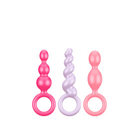 Plug anal Satisfyer Booty Call 3 pcs - Multicolor