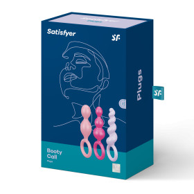 Plug anal Satisfyer Booty Call 3 pcs - Multicolor