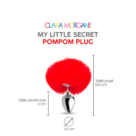 My little secret pompom plug - rouge