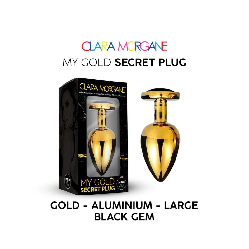 My Gold Secret Plug - Noir