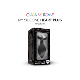 My Silicone Heart Plug - Noir