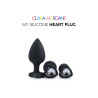 My Silicone Heart Plug - Noir