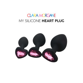 My Silicone Heart Plug - Gem rose