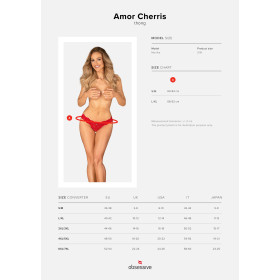 Amor Cherris string - Rouge