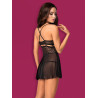 838-BAB-1 babydoll - Noir