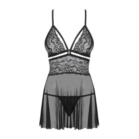 838-BAB-1 babydoll - Noir