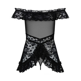 Flores babydoll - Noir