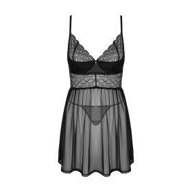 Chemeris babydoll et String - Noire