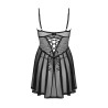 Chemeris babydoll et String - Noire