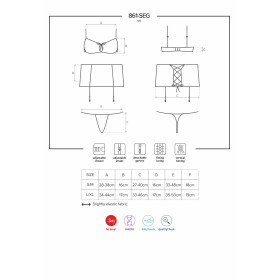 861-SEG-5 Ensemble 3 pcs - Cerise