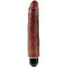 KING COCK - VIBRATEUR PÉNIS RÉALISTE 25.6 CM MARRON