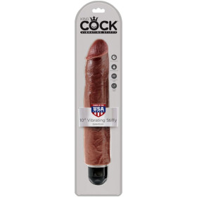 KING COCK - VIBRATEUR PÉNIS RÉALISTE 25.6 CM MARRON