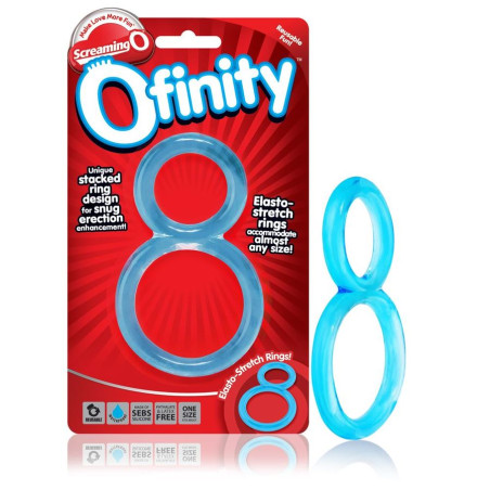 SCREAMING O - OFINITY ANNEAU PÉNIEN DOUBLE BLEU