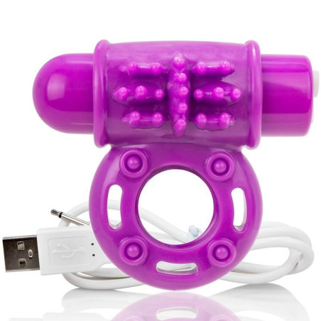 SCREAMING O - ANNEAU PÉNIEN VIBREUR WOW RECHARGEABLE VIOLET