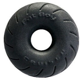 PERFECT FIT BRAND - BAGUE CRUISER EN SILASKIN FAT BOY NOIR