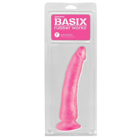 BASIX - JELLY PÉNIS SLIM 19 CM ROSE